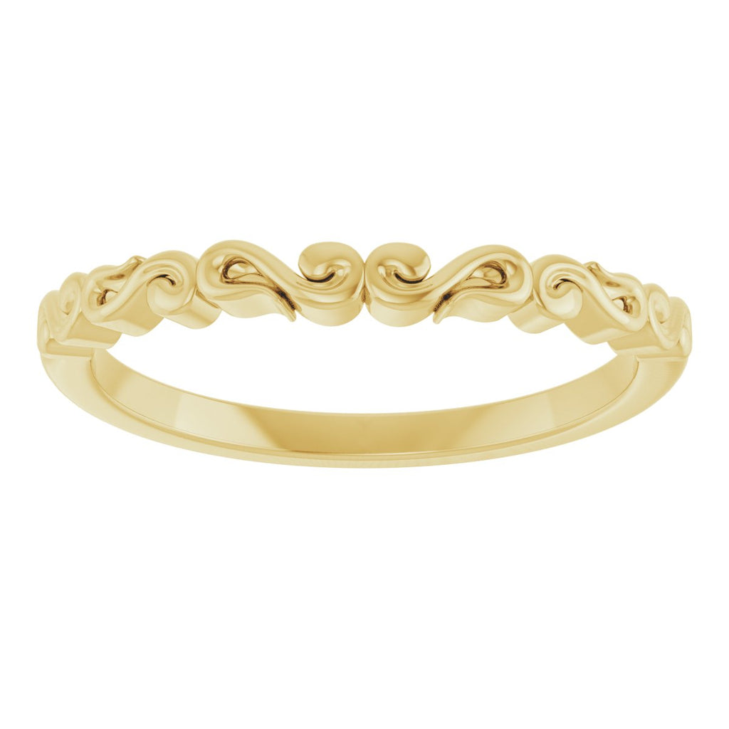 Solitaire Sculptural Engagement Ring or Band