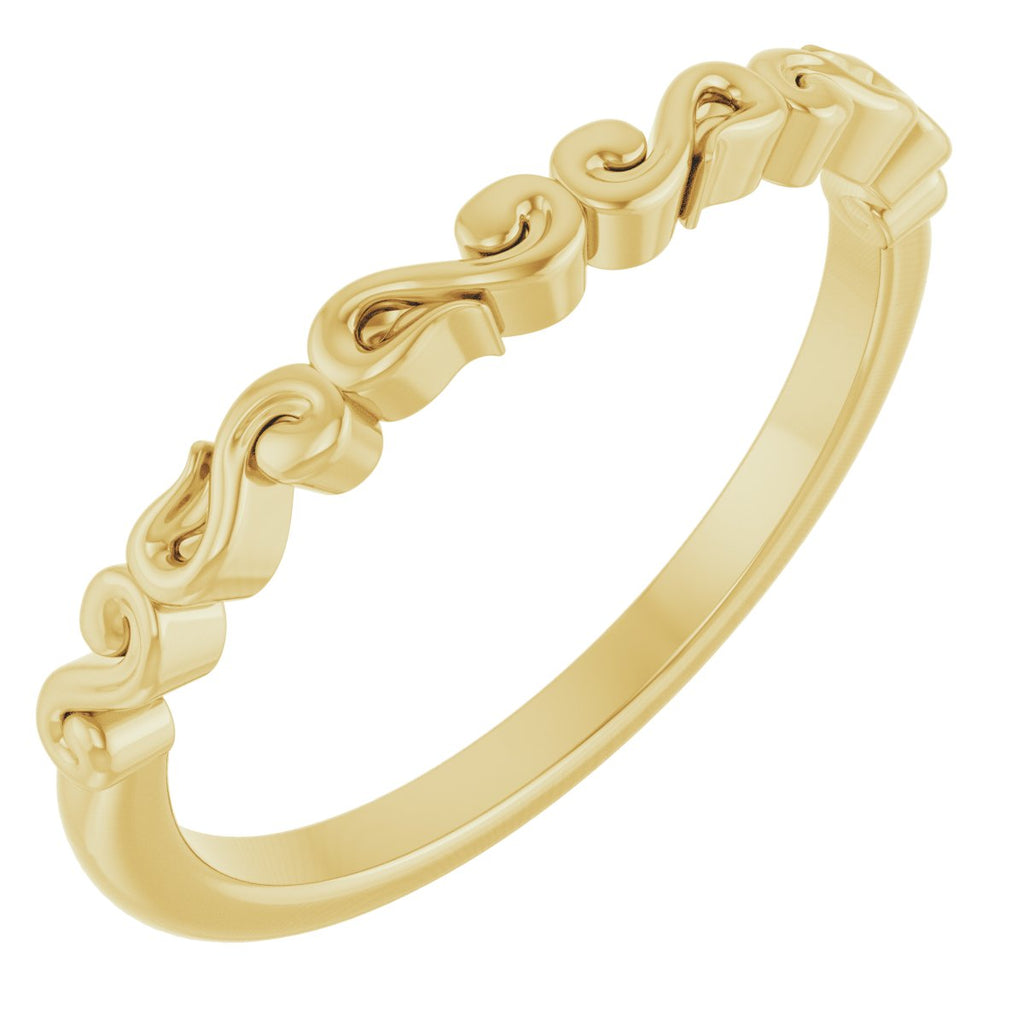 Solitaire Sculptural Engagement Ring or Band
