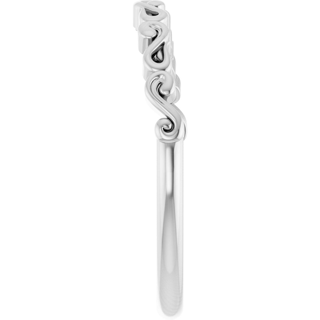 Solitaire Sculptural Engagement Ring or Band