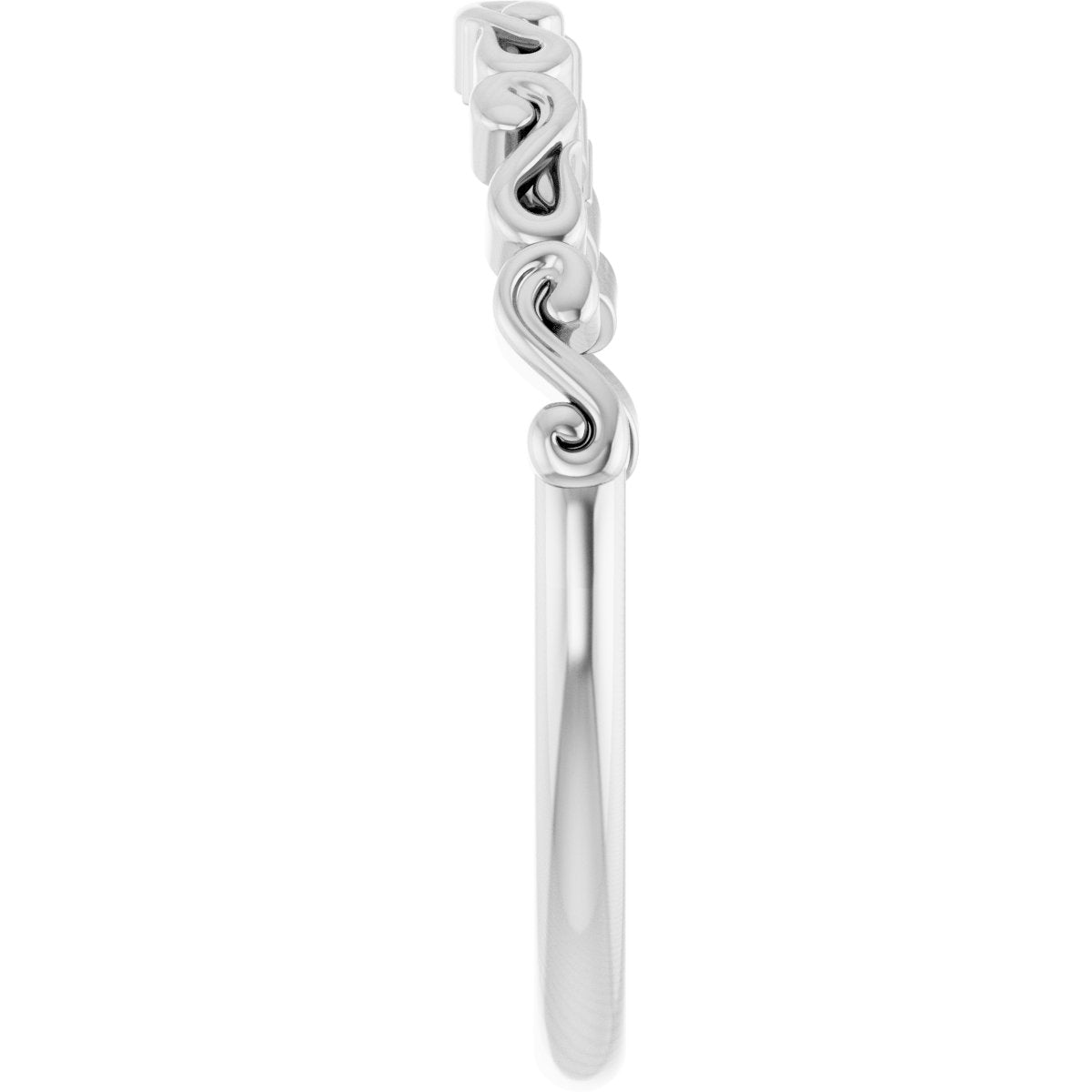 Solitaire Sculptural Engagement Ring or Band
