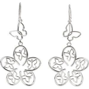 Butterfly & Floral Earrings