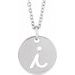 Script Initial Necklace or Pendant