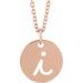 Script Initial Necklace or Pendant