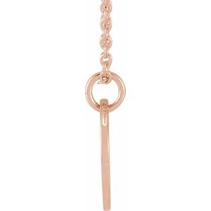 Script Initial Necklace or Pendant