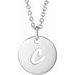 Script Initial Necklace or Pendant