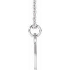 Script Initial Necklace or Pendant