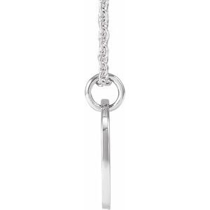 Script Initial Necklace or Pendant