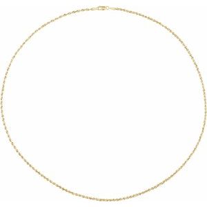 2 mm Hollow Rope Chain