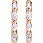 Marquise Hoop Earrings