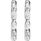 Marquise Hoop Earrings
