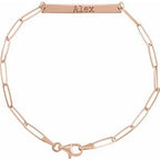 Engravable Bar Bracelet