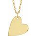 Engravable Heart Necklace or Pendant