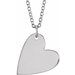 Engravable Heart Necklace or Pendant