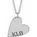 Engravable Heart Necklace or Pendant
