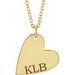 Engravable Heart Necklace or Pendant