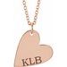 Engravable Heart Necklace or Pendant