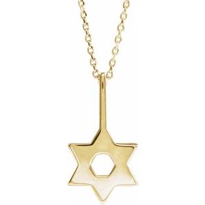 Star of David Necklace or Pendant