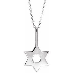 Star of David Necklace or Pendant