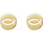 Petite (Ichthus) Fish Earrings