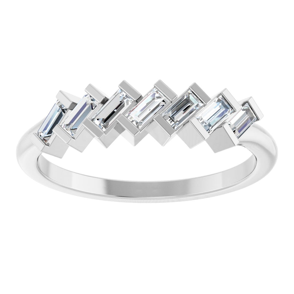 Seven-Stone Baguette Anniversary Band