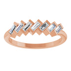 Seven-Stone Baguette Anniversary Band