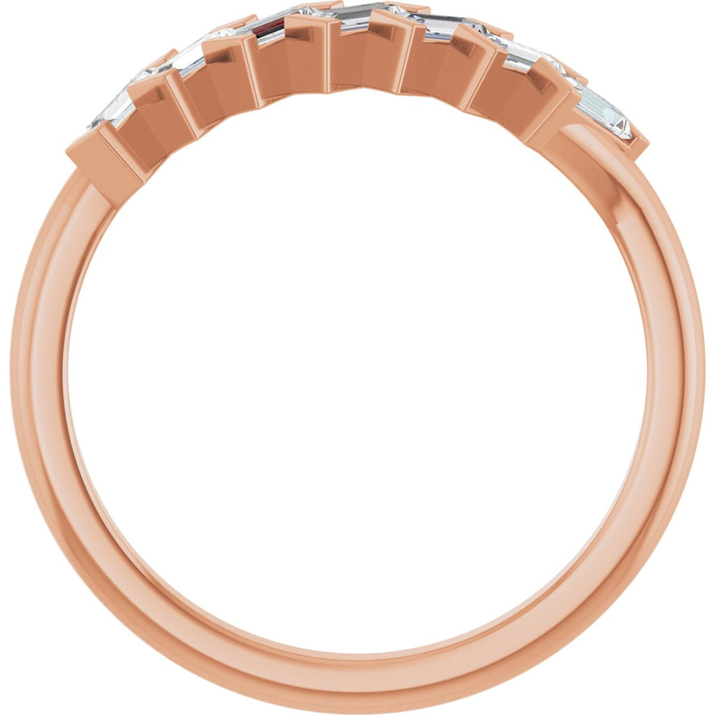 Seven-Stone Baguette Anniversary Band