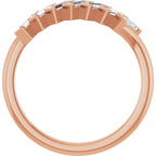 Seven-Stone Baguette Anniversary Band