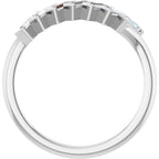 Seven-Stone Baguette Anniversary Band