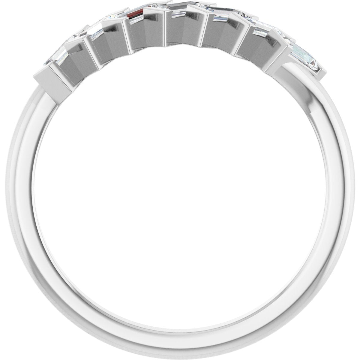 Seven-Stone Baguette Anniversary Band