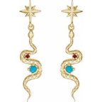 Accented Snake Earrings