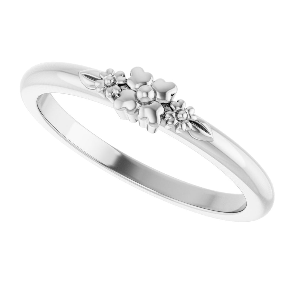 Floral Stackable Ring