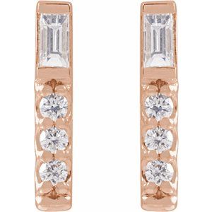 Accented Bar Earring