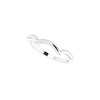 Square V-Prong Side-Stone Peg Shank or Band