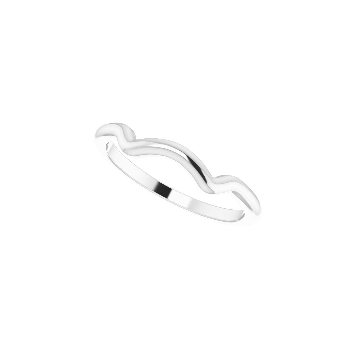 Square V-Prong Side-Stone Peg Shank or Band