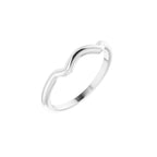 Square V-Prong Side-Stone Peg Shank or Band