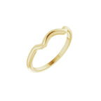 Square V-Prong Side-Stone Peg Shank or Band