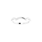 Square V-Prong Side-Stone Peg Shank or Band