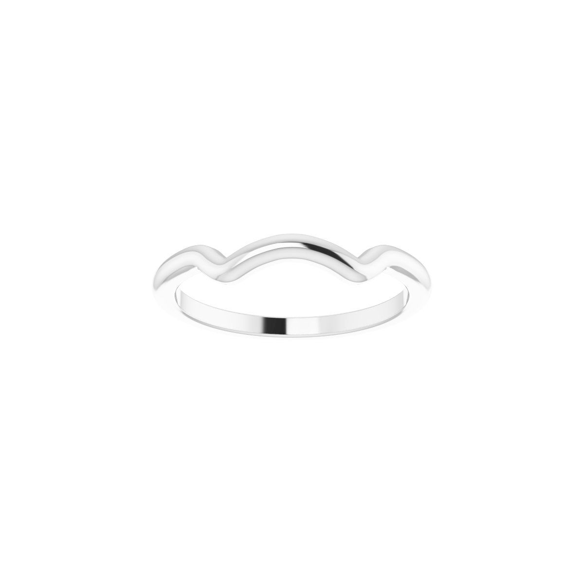 Square V-Prong Side-Stone Peg Shank or Band