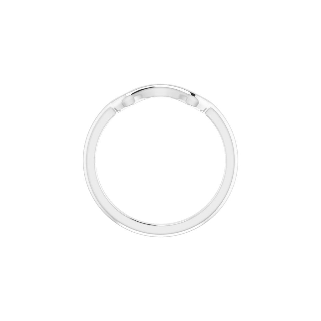 Square V-Prong Side-Stone Peg Shank or Band