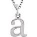 Lowercase Initial Necklace or Charm/Pendant