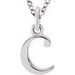 Lowercase Initial Necklace or Charm/Pendant