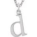 Lowercase Initial Necklace or Charm/Pendant