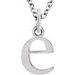 Lowercase Initial Necklace or Charm/Pendant
