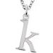 Lowercase Initial Necklace or Charm/Pendant
