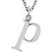 Lowercase Initial Necklace or Charm/Pendant