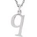 Lowercase Initial Necklace or Charm/Pendant