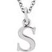 Lowercase Initial Necklace or Charm/Pendant