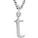 Lowercase Initial Necklace or Charm/Pendant