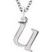 Lowercase Initial Necklace or Charm/Pendant