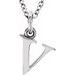 Lowercase Initial Necklace or Charm/Pendant